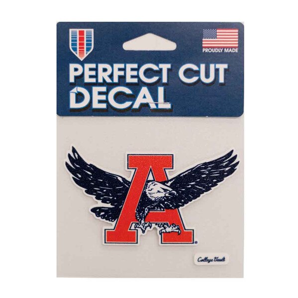 Eagle A decal measures 4 by 4 inch